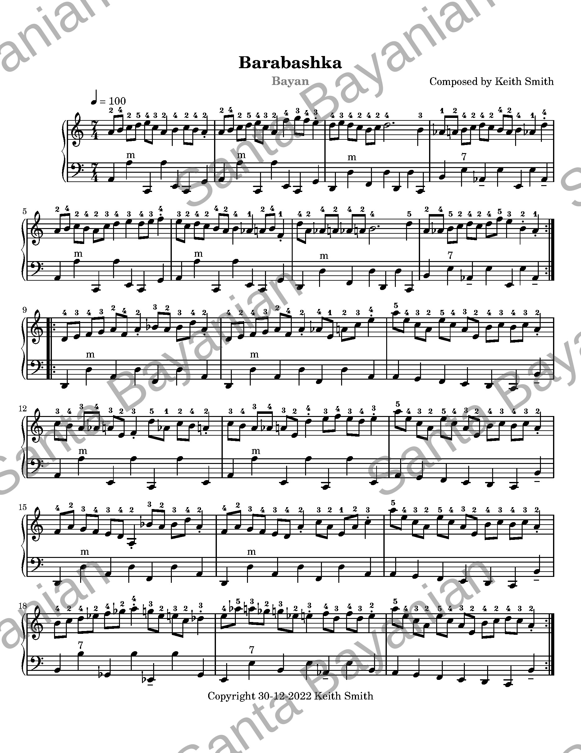 Preview of Barabashka sheet music