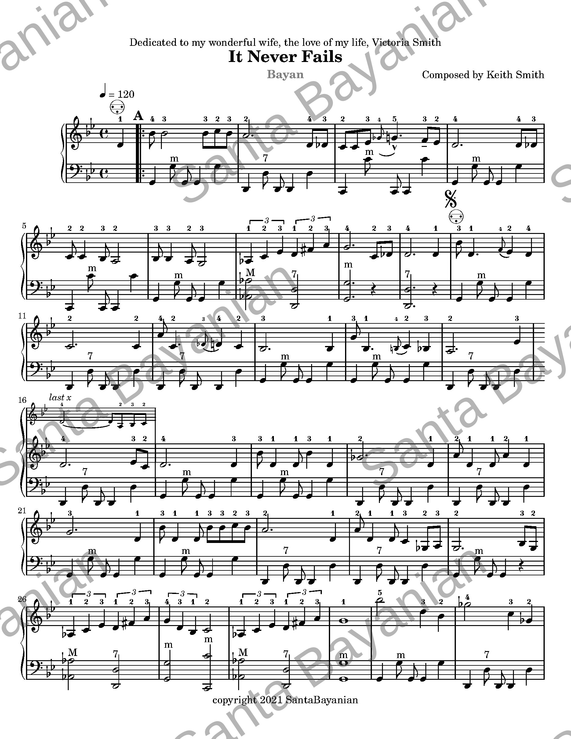 Preview of It Never Fails sheet music